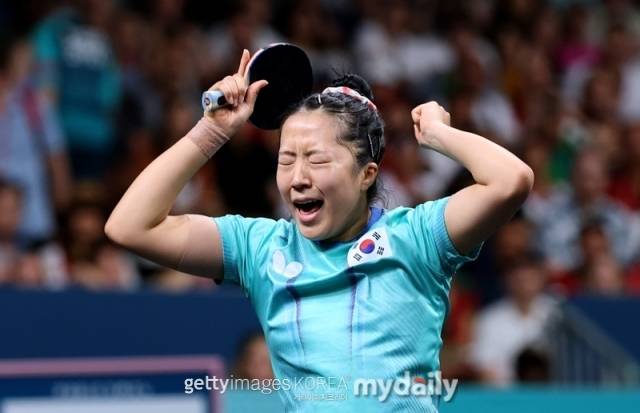 여자 탁구 대표팀 신유빈./게티이미지코리아