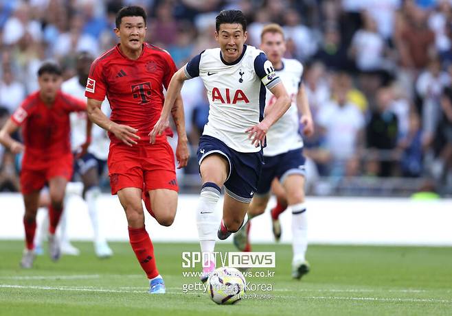 ▲ 토트넘 홋스퍼는 11일(한국시간) 영국 런던의 토트넘 홋스퍼 스타디움에서 열린 프리 시즌 친선 경기에서 바이에른 뮌헨에 2-3으로 패했다. 앞서 두 팀은 지난 3일 한국의 서울월드컵경기장에서 열린 친선 경기를 통해 맞붙었던 바가 있다. 당시 경기는 바이에른 뮌헨에 2-1 승리를 가져갔다. 이어서 바이에른 뮌헨은 이날 경기도 3-2로 승리하며 토트넘에 2연승을 거뒀다.&nbsp;