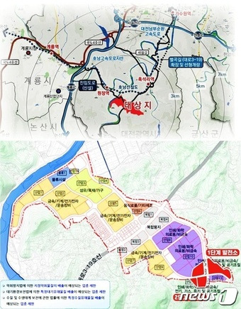 평촌산단 수소연료전지발전소 위치도 ⓒ News1 김경훈 기자