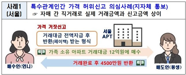 수도권 부동산 시장을 왜곡하는 주요 위법의심 행위 적발 사례 /자료=국토교통부