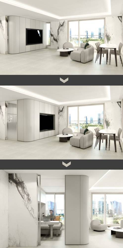 H 트랜스포밍 월&퍼니처. [사진=현대건설]