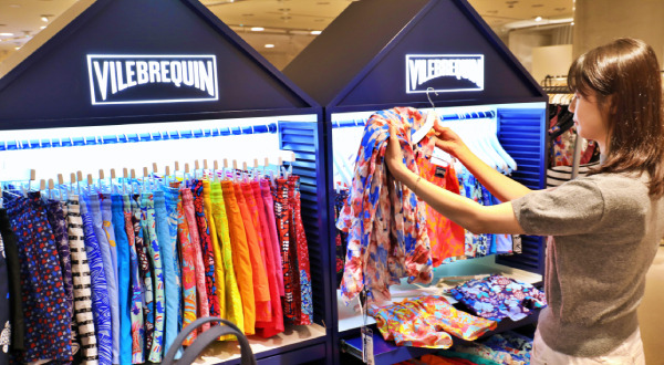 The Vilebrequin pop-up store has been operating at Lotte Department Store’s main location since this spring. [Courtesy of Lotte Department Store]