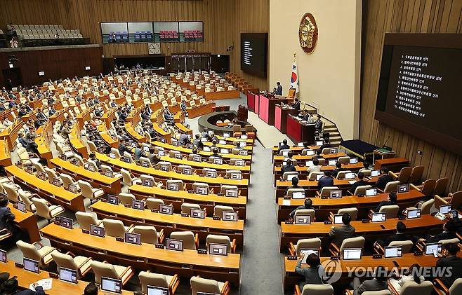 국회 본회의장  [연합뉴스 자료사진]