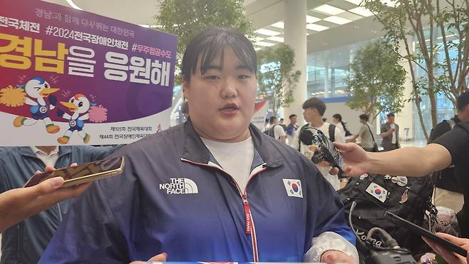 역도 은메달리스트 박혜정 [촬영 설하은]