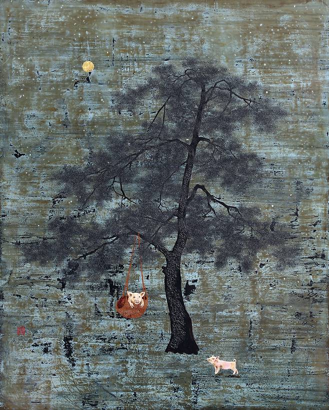 ▲ 텅에 nest (272-03-19-007) 70.0 x 90.0cm, Ottchil painting
