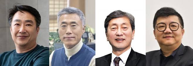 김경수 한국팹리스산업협회 회장, 이서규 픽셀플러스 대표, 김정웅 서플러스글로벌 대표, 임영진 저스템 대표(왼쪽부터). 각사 제공