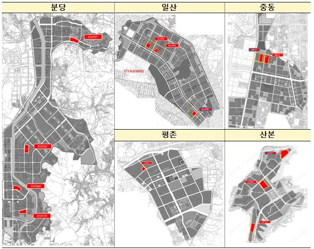 1기 신도시 영구임대 현황. 국토부 제공