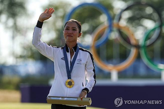 파리 올림픽에서 금메달을 딴 리디아 고 [AFP=연합뉴스]