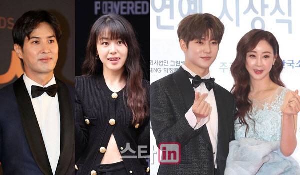 왼쪽부터 김지석, 이주명, 진화·함소원(사진=이데일리 DB)