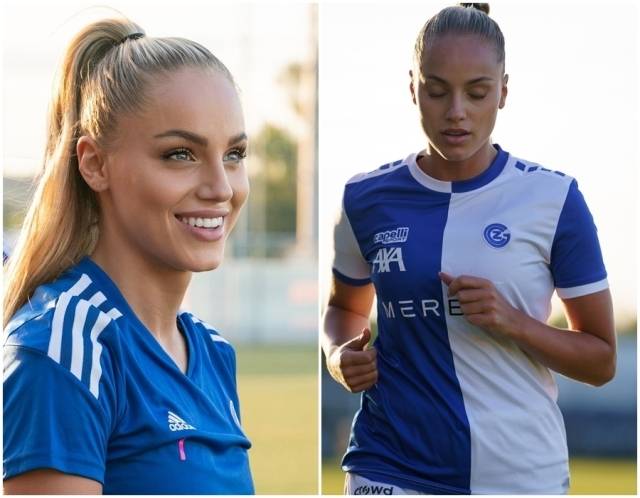 '세계에서 가장 아름다운 축구 선수'로 불리는 크로아티아출신의 아나 마리아 마르코비치가 스위스 팀을 떠나 포르투갈 브라가 팀으로 이적했다. 구단과 그녀는 소셜미디어를 통해서 마르코비치의 브라가 이적을 전했다. 사진은 스위스 그라스호퍼소속일 때의 마르코비치./소셜미디어