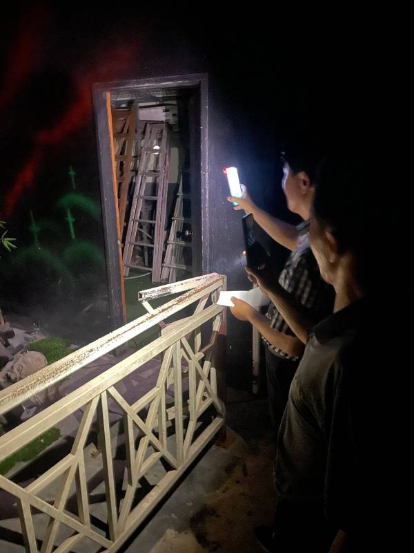 양산 통도환타지아 내 ‘귀신의 집’. 김성룡 기자