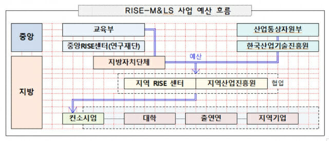 지역발전프로젝트 예산흐름도.