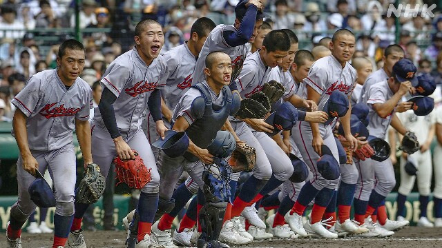 한국계 민족학교인 교토국제고가 여름 고시엔(甲子園)으로 불리는 일본 전국고교야구선수권대회에서 결승 진출에 성공했다. / 사진=NHK