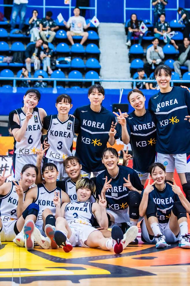 한국 여자농구 대표팀. 사진=FIBA