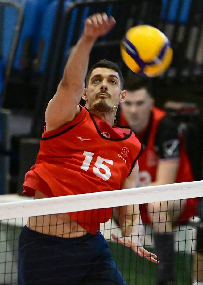 외국인 선수 트라이아웃에 참가했던 블라니미르 그로즈다노프. 사진=KOVO 제공