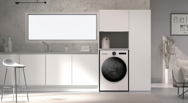 A 25-inch AI drum washing machine reflecting European customer lifestyles, which LG Electronics will showcase at IFA 2024 in Berlin, Germany, next month. [Courtesy of LG Electronics Inc.]