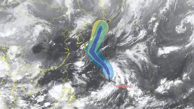 태풍 위성영상 (사진, 기상청)