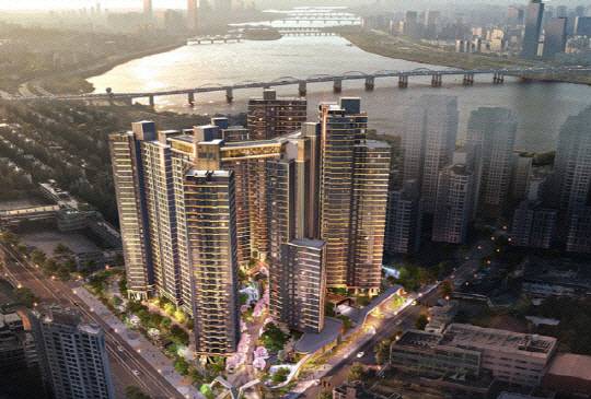 서울 서초구 반포동에 재건축된 래미안 원펜타스. 삼성물산 건설부문 제공