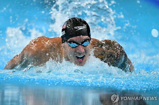 케일럽 드레슬의 역영 [게티이미지/AFP=연합뉴스]