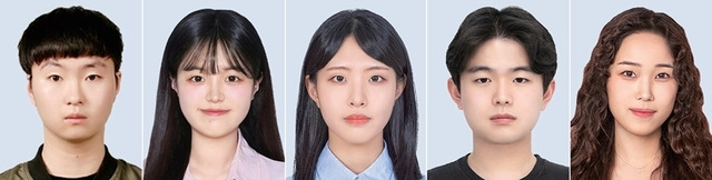 (왼쪽부터) 구현석(24), 김효연(23), 이서빈(24), 임준서(23), 한이지(23)