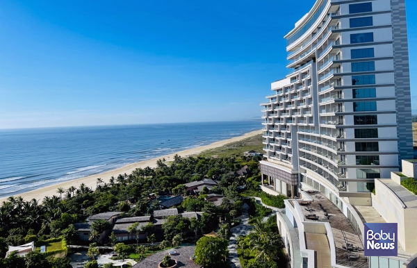 호이아나 리조트 & 골프 객실에서 내려다 본 전경. 소장섭 기자 ⓒ베이비뉴스