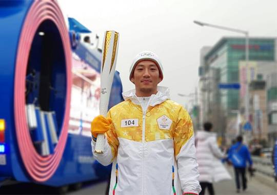 곽관호는 한국 및 아시아 최초로 올림픽 성화를 봉송한 종합격투기선수다. UFC 출신으로는 2번째, 종합격투기 전체로는 3번째다. 사진=2018평창동계올림픽대회 및 동계패럴림픽대회 조직위원회 제공