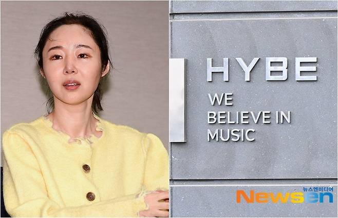 사진=왼쪽부터 민희진 어도어 전 대표이사, 하이브/뉴스엔DB