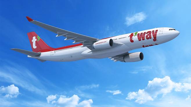 티웨이항공 여객기 [티웨이항공 제공]
