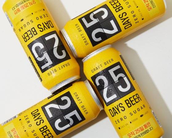 최상의 신선도를 유지하기 위해 25일 동안만 판매하는 한정판 맥주 '25일 맥주'. 사진 카브루