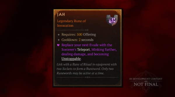 - 의식 룬워드 17개와 기원 룬워드 28개 추가된다