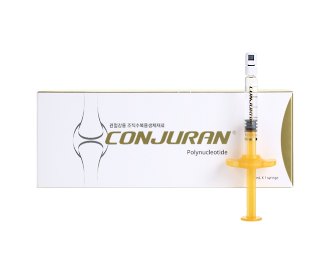 PN주사는 연어 정소에서 추출한 성분(PN)으로 만든 주사제다. 이 성분은 항염증 효과가 있고 각종 성장인자가 분비되도록 촉진해 조직이 빨리 재생될 수 있도록 한다. 즉, 몸에 난 상처를 빠르게 낫게 하는 재생 효과가 있다. 파마리서치의 콘쥬란(사진)과 대원 아티풀, 유한 큐어란, GC녹십자 콘로드, 환인제약 콘슬란 등이 있다./파마리서치