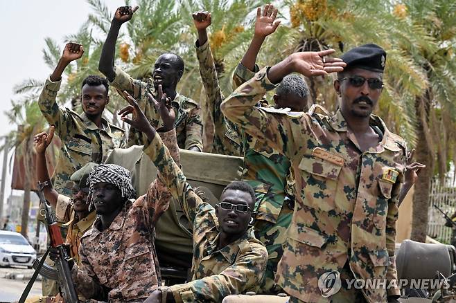 수단 군인들 [AFP=연합뉴스]