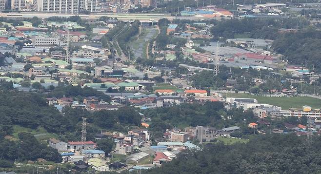 경기 하남 교산 지역 전경.  [매경DB]