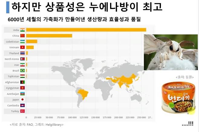 국산 번데기는 없다고 봐야겠네요