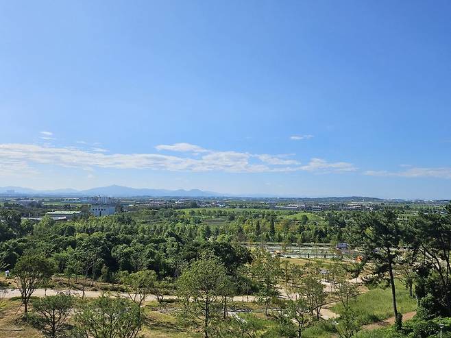 전북 익산 수도산공원 전경. 익산시 제공