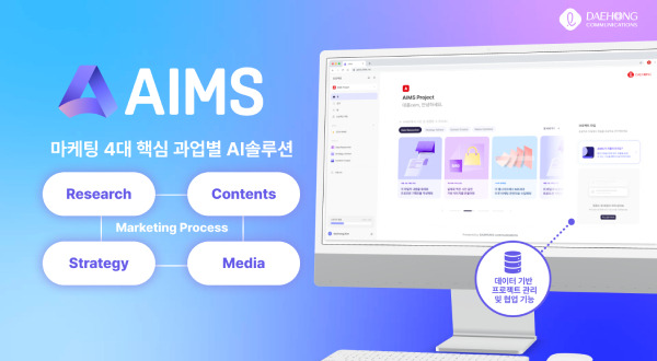 The all-in-one marketing AI system, AIMS, developed by Daehong Communications. [Courtesy of Daehong Communications Inc.]