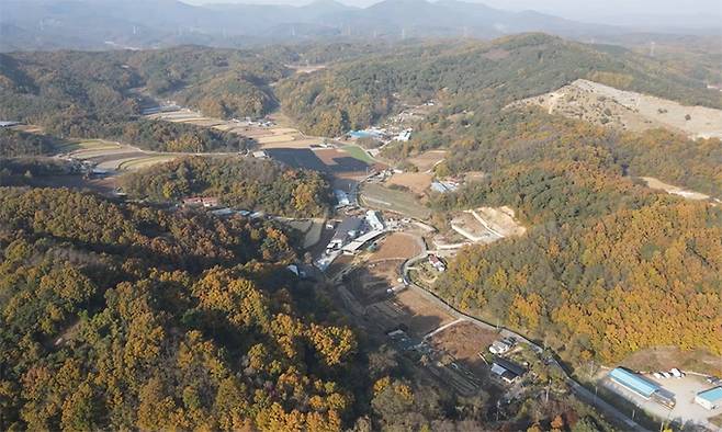 경북 안동시 풍산읍 ‘안동 바이오생명 국가산업단지’ 후보지 일대의 모습. 국토교통부 제공