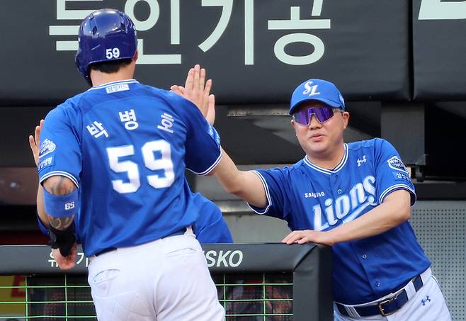 박진만 삼성 감독. 연합뉴스