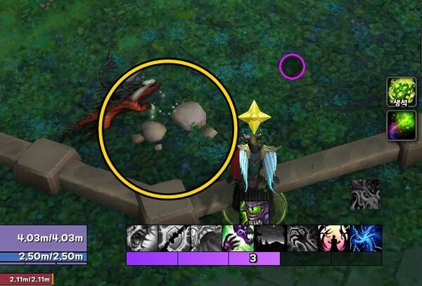 - 카즈 알가르 전역에 상호작용이 가능한 흙과 바위들이 존재한다