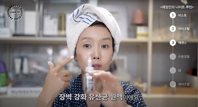 ‘채정안TV’ 유튜브 영상 캡처