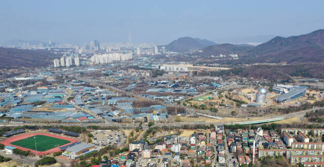 과천과천지구 전경. 과천시 제공