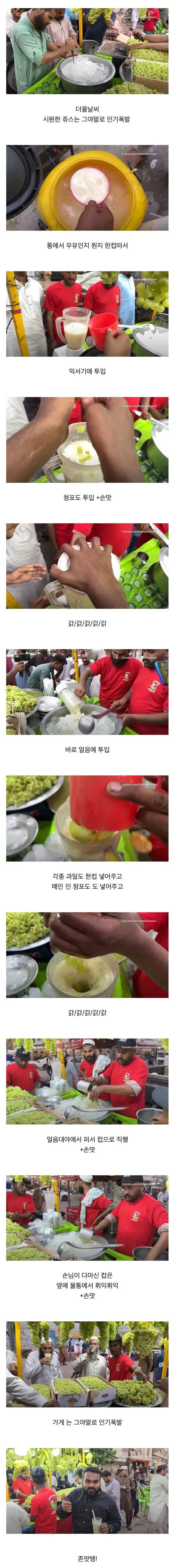 존맛으로 소문난 “파키스탄 청포도 음료”