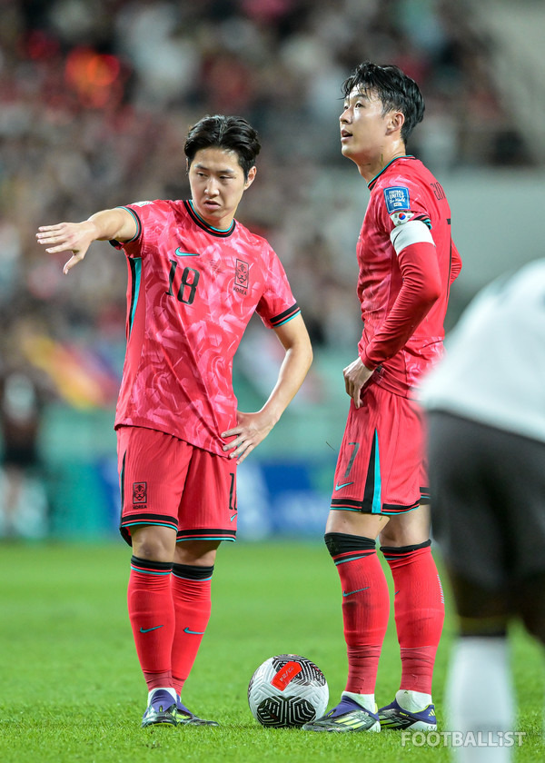 이강인(왼쪽), 손흥민(이상 대한민국 남자 축구대표팀). 서형권 기자