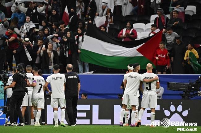 팔레스타인 대표팀. 사진=ⓒAFPBBNews = News1