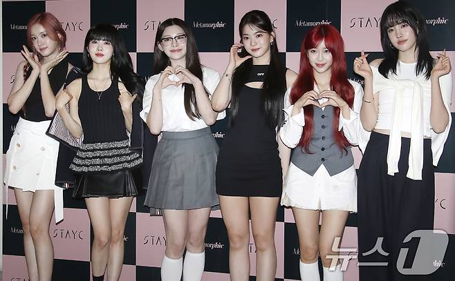 그룹 스테이씨(STAYC) 재이(왼쪽부터)와 시은, 세은, 아이사, 수민 윤.2024.7.2/뉴스1 ⓒ News1 권현진 기자