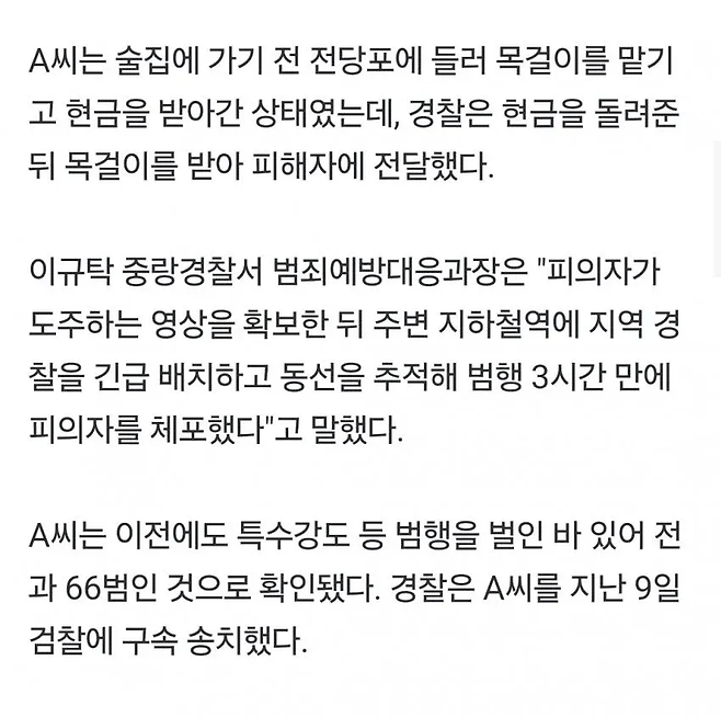 image.png 금목걸이 착용 후 그대로 도망간 남성 잡고 보니