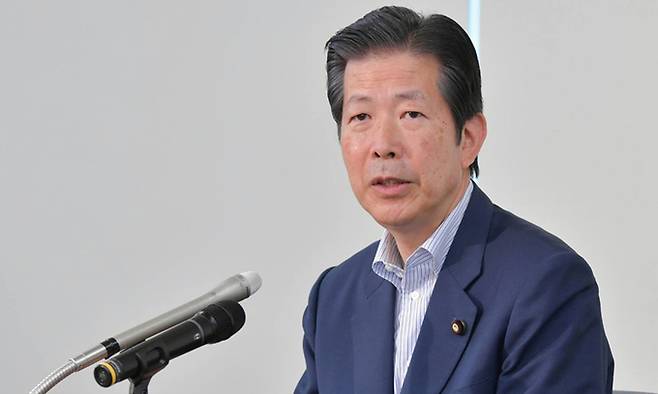 공명당의 야마구치 나쓰오 대표.