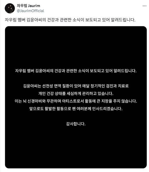 자우림 SNS 전문