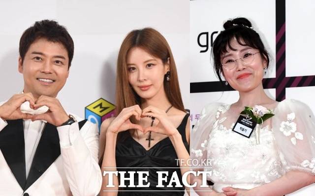 방송인 전현무와 가수 겸 배우 서현이 '2024 더팩트 뮤직 어워즈' 본 시상식 MC를, 방송인 박슬기(왼쪽부터)는 레드카펫 MC를 맡는다. /더팩트 DB