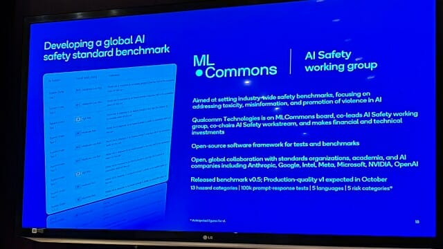 퀄컴은 현재 ML커먼스의 AI 안전 분야 의장사로 참여중이다. (자료=퀄컴)
